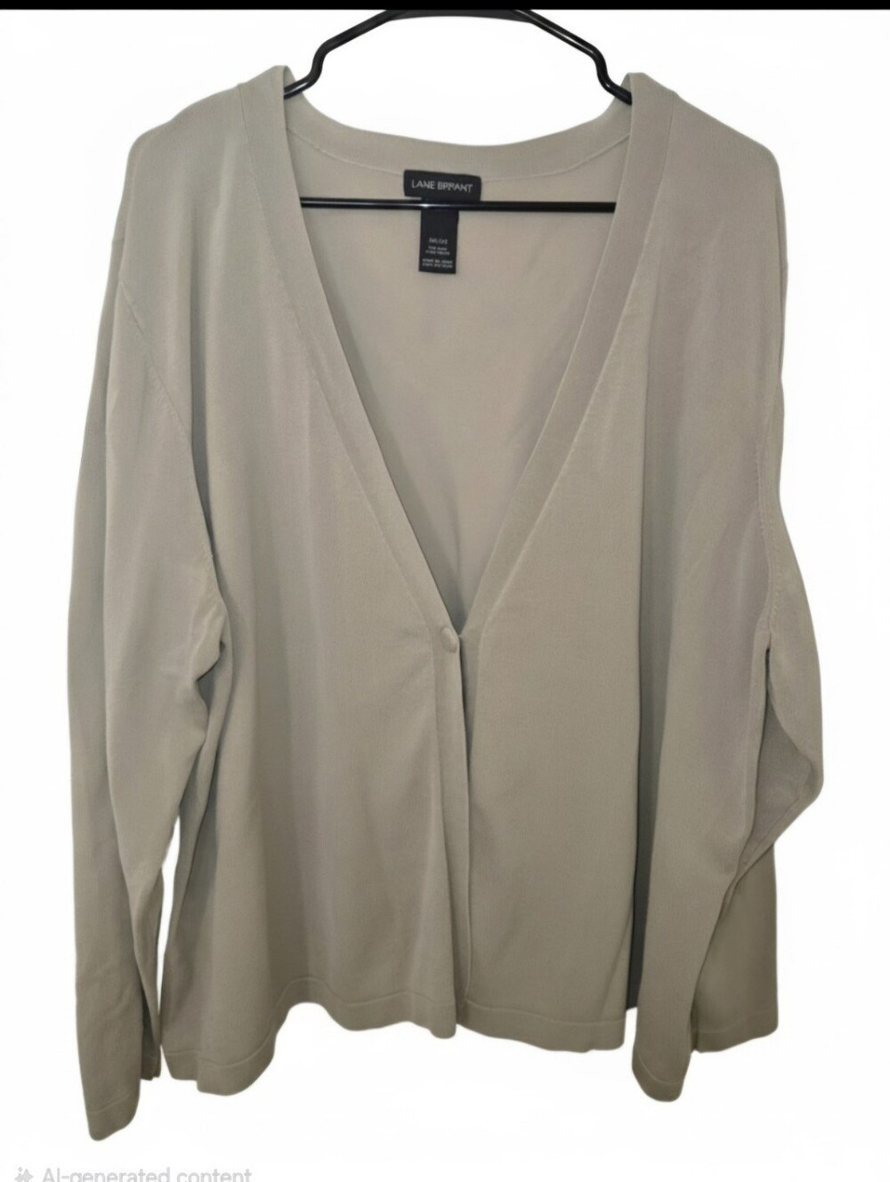 LANE BRYANT Plus Silk one button classic tan cardigans women’s size 26/28 SKU A4